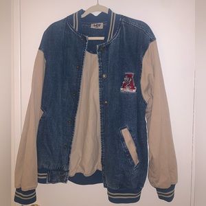 Vintage Lee Alabama Denim Varsity Jacket